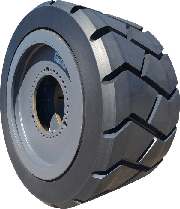 Example image for Sandvik TS570 solid rubber wheel, chevron tread