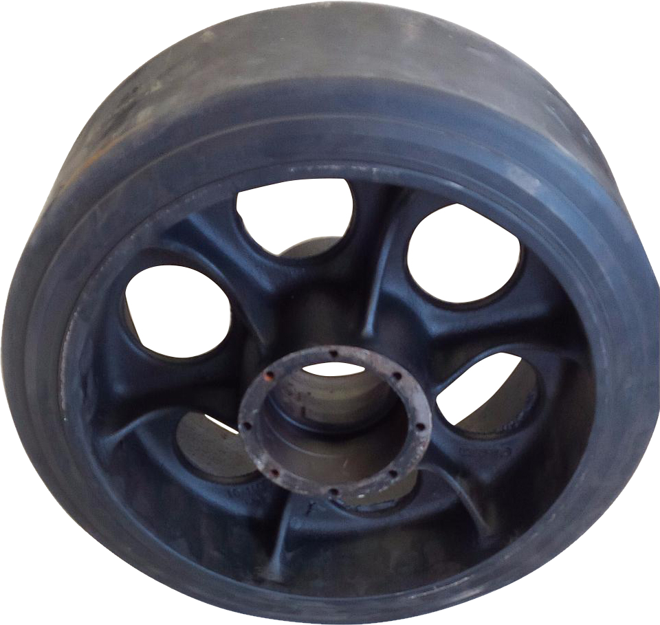 Example image for Caterpillar 35-55 series mid-roller rebuild (v2 rim - suits bearings)