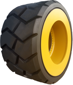 Example image for Caterpillar SH660D/SH660HD wheel, chevron tread, suits 16mm chains